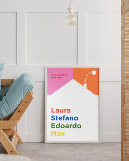 Poster Personalizzato Casa e Famiglia