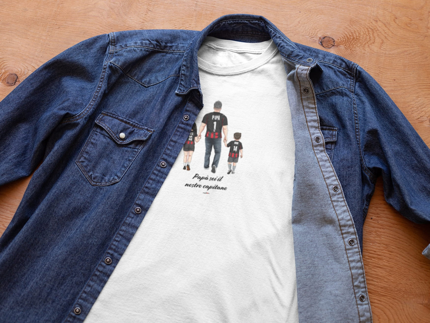 Ritratto su t-shirt/felpa – una sola grande passione