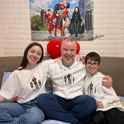 Ritratto su t-shirt/felpa – una sola grande passione