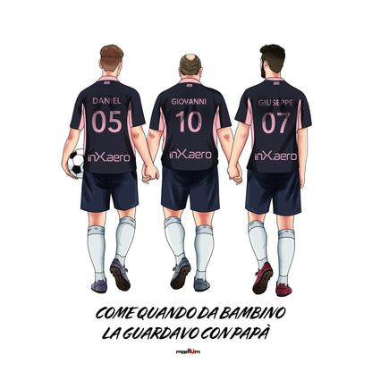 Ritratto su t-shirt/felpa – una sola grande passione