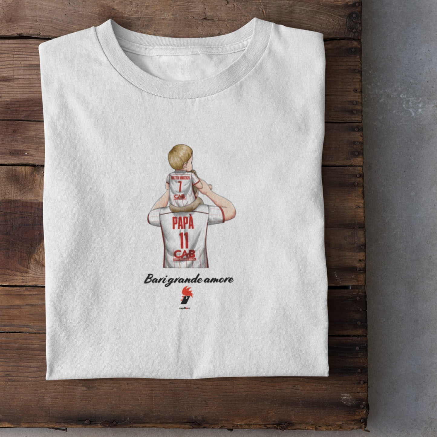 Ritratto su t-shirt/felpa – una sola grande passione