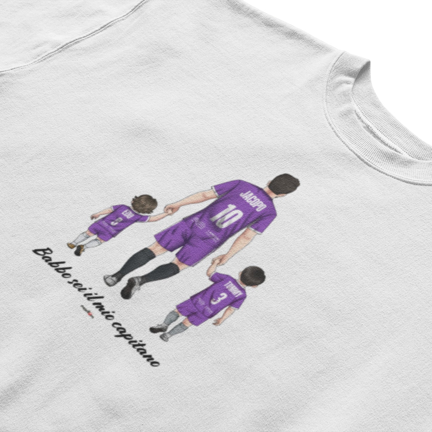 Ritratto su t-shirt/felpa – una sola grande passione