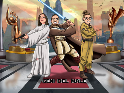 Ritratto Personalizzato Diventa uno Jedi