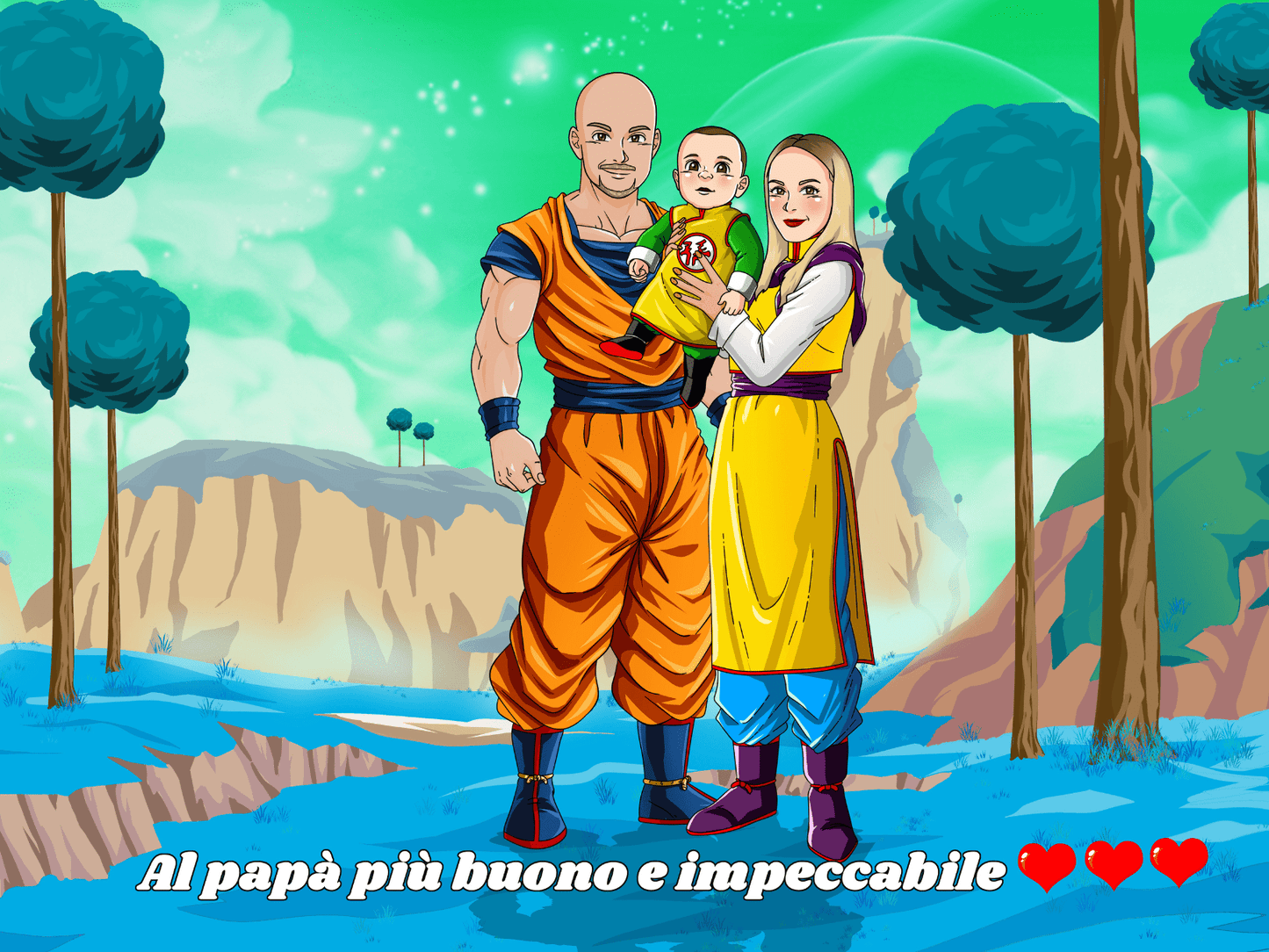 Ritratto Personalizzato Diventa Super Saiyan