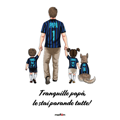 Ritratto su t-shirt/felpa – una sola grande passione