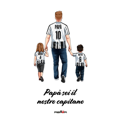 Ritratto su t-shirt/felpa – una sola grande passione