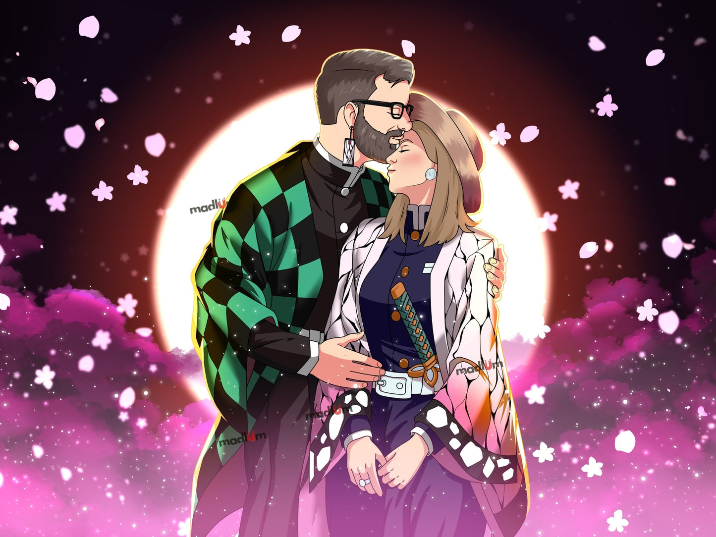 Portrait personnalisé One Piece corps entier