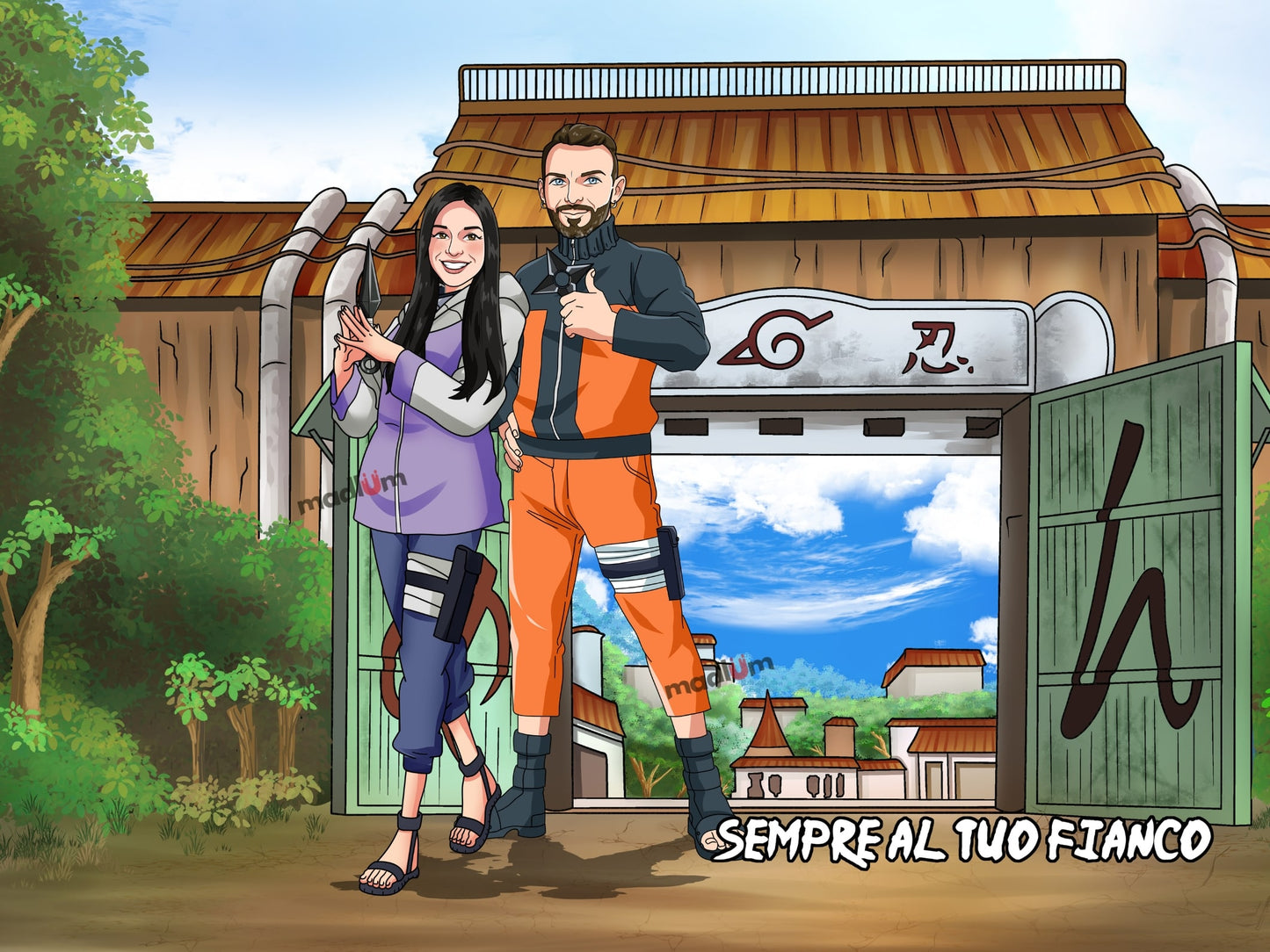 Ritratto Personalizzato Diventa un Ninja