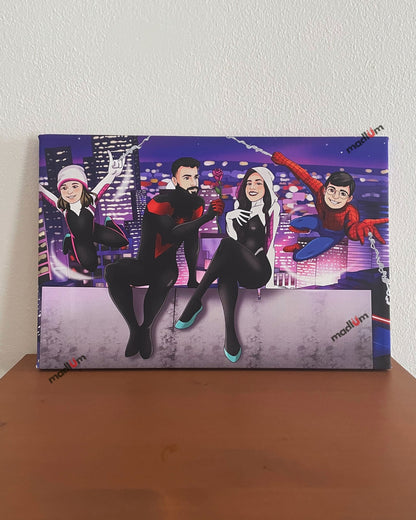 Portret van een stel: verander in een superheld!