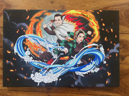 Portrait personnalisé One Piece corps entier