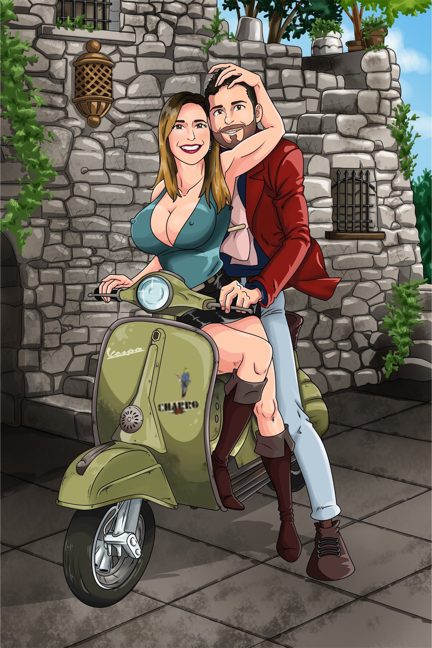 Portrait personnalisé One Piece corps entier