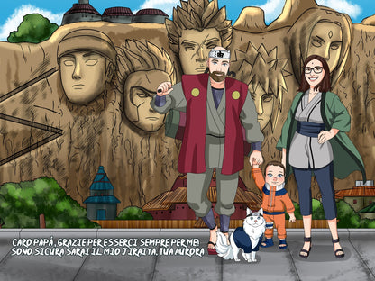 Ritratto Personalizzato Diventa un Guerriero Ninja