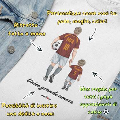 Ritratto su t-shirt/felpa – una sola grande passione