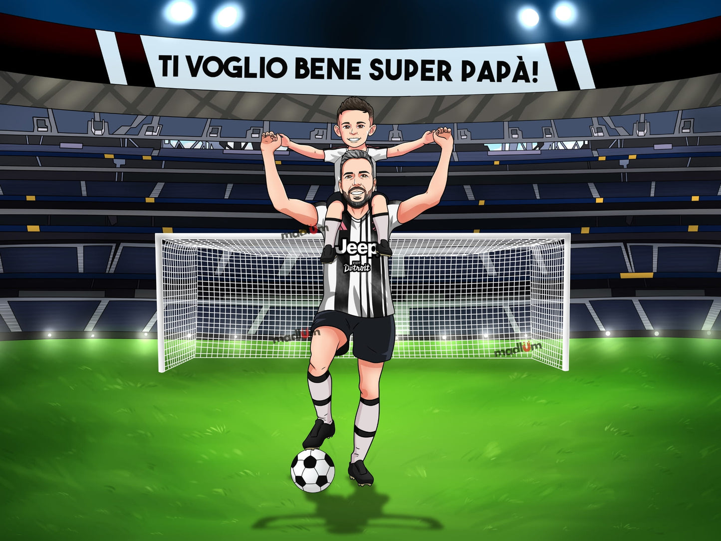 Ritratto Personalizzato: Leggende del Calcio