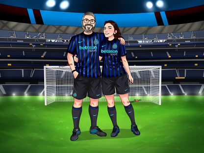 Ritratto Personalizzato: Leggende del Calcio